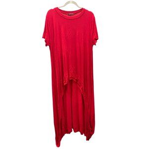 Annabelle Short Sleeve Hi-Lo Maxi Tunic